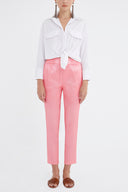 Pink Elastic waist pants 41356
