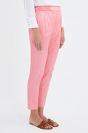 Pink Elastic waist pants 41356