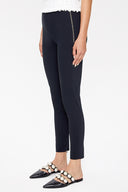 Black Elastic waist treggings 41367