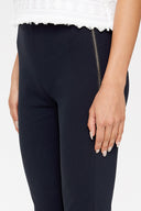 Black Elastic waist treggings 41367