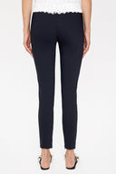 Black Elastic waist treggings 41367