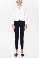 Black Elastic waist treggings 41367