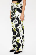 Acid Green Wide cut elastic waist pants 41369