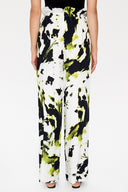 Acid Green Wide cut elastic waist pants 41369