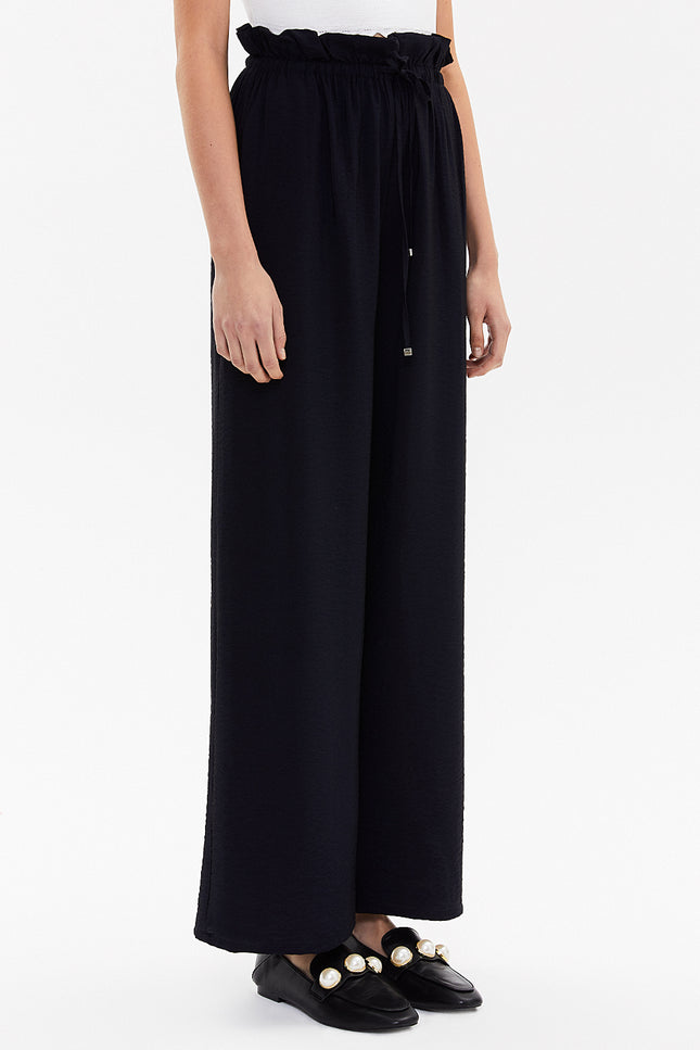 Bol Kesim Beli Lastikli Pantolon 41369