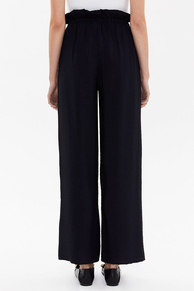 Bol Kesim Beli Lastikli Pantolon 41369