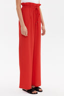Red Wide cut elastic waist pants 41369