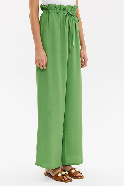 Bol Kesim Beli Lastikli Pantolon 41369