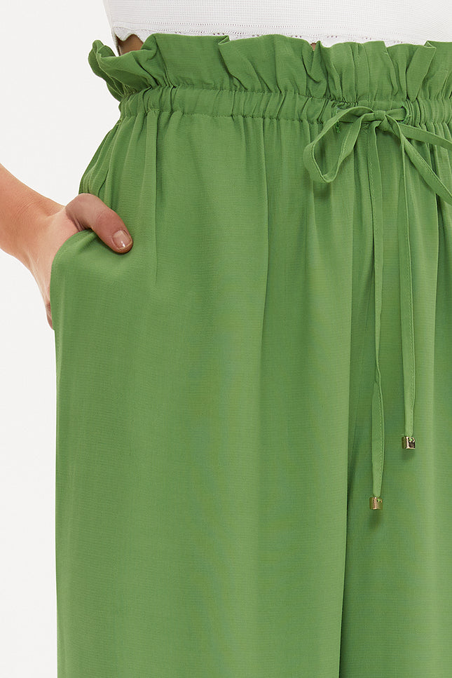 Bol Kesim Beli Lastikli Pantolon 41369