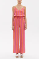 Salmon Wide cut elastic waist pants 41369