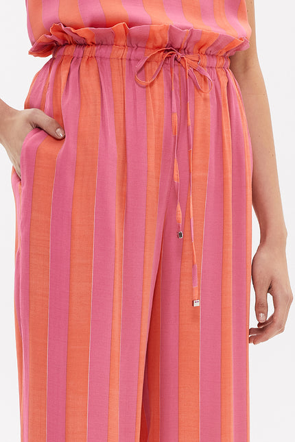 Bol Kesim Beli Lastikli Pantolon 41369