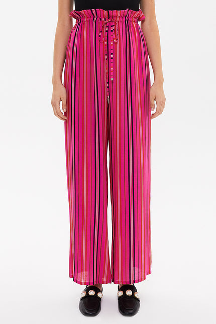 Bol Kesim Beli Lastikli Pantolon 41369