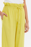 Light Olive Green Wide cut elastic waist pants 41369