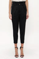 Black High waist  Pleated pants 41370