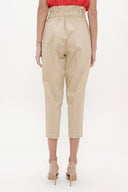 Camel Hair High waist  Pleated pants 41370