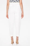 Ecru High waist  Pleated pants 41370