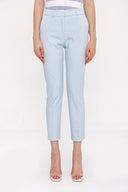 Light Blue Elastic waist tube leg pants 41373