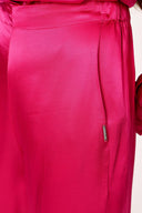 Fuchsia Wide cut trousers with elastic waist 41621