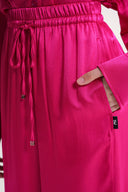 Fuchsia Loose fit trousers with elastic waist 41646