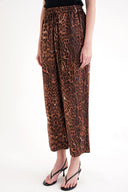 Mink Loose fit trousers with elastic waist 41646