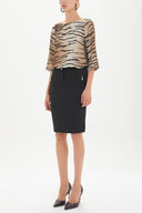 Black Slim fit skirt 80283