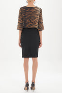 Black Slim fit skirt 80283