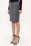 Gray Slim fit skirt 80283
