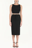 Black Slim fit pencil skirt 80337
