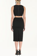 Black Slim fit pencil skirt 80337