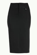 Black Slim fit pencil skirt 80337
