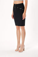 Black Slim fit with metal accessory skirt 80340