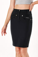 Black Slim fit with metal accessory skirt 80340