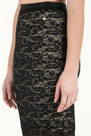 Black Lace Printed skirt 80343