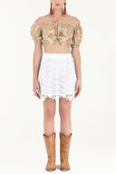 White Laced skirt 80384