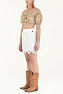 White Laced skirt 80384