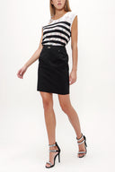 Black Cotton skirt 80386