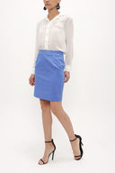 Blue Cotton skirt 80386
