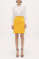 Yellow Cotton skirt 80386