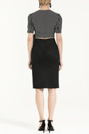 Black Slim fit  pocket  skirt  80390