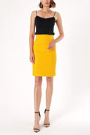 Yellow Pencil skirt 80404