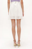 Ecru Pleated mini dress 80452