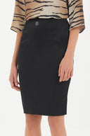 Black Slim fit skirt 80436