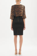 Black Slim fit skirt 80436