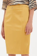 Mustard Slim fit skirt 80436