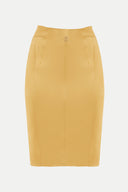 Mustard Slim fit skirt 80436
