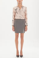 Gray Metal gem patterned skirt 80450