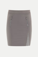 Gray Metal gem patterned skirt 80450