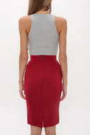 Red Slim fit Slim-fit skirt 80462