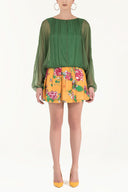 Pars Printed silk skirt 80473