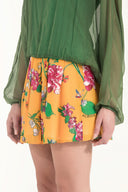 Pars Printed silk skirt 80473